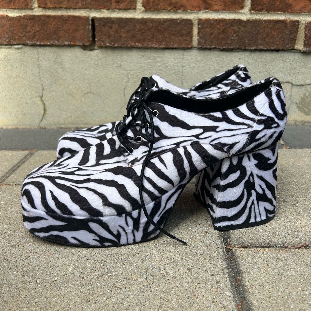 Funtasma zebra print platforms